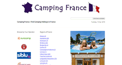 Desktop Screenshot of campingfrance.org.uk